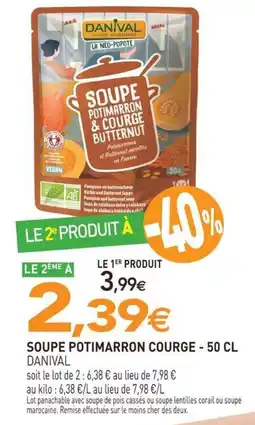 naturéO DANIVAL SOUPE POTIMARRON COURGE offre