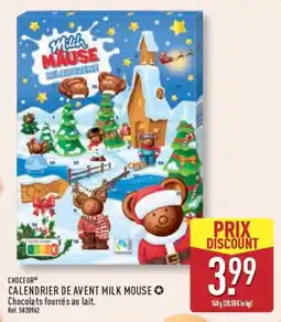 ALDI CHOEUR CALENDRIER DE AVENT MILK MOUSE offre