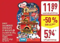 ALDI Kinder Calendrier Chocolats et Biscuits offre