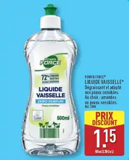 ALDI POWER FORCE LIQUIDE VAISSELLE offre