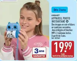 ALDI AMBiano APPAREIL PHOTO INSTANTANÉ offre