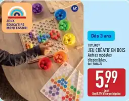 ALDI TOYLI NO JEUX ÉDUCATIFS MONTESSORI offre