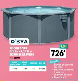 Cash Piscines O'BYA PISCINE ACIER offre