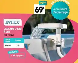 Cash Piscines INTEX CASCADE D'EAU À LED offre