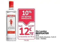 Promocash BEEFEATER Gin London offre