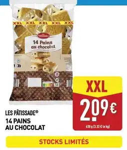 ALDI LES PÂTISSADE 14 PAINS AU CHOCOLAT offre
