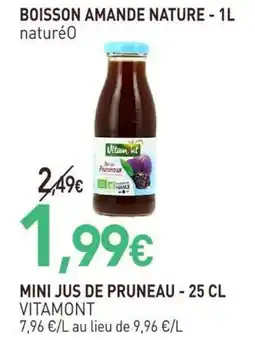 naturéO VITAMONT BOISSON AMANDE NATURE offre