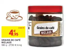 Intermarché Contact NICLAUS Grains de café offre