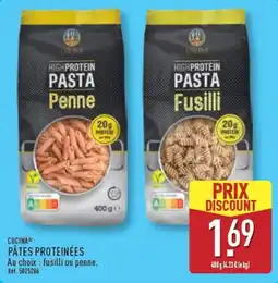 ALDI CUCINA PÂTES PROTEINÉES offre