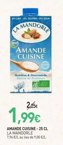 naturéO LA MANDORLE AMANDE CUISINE offre