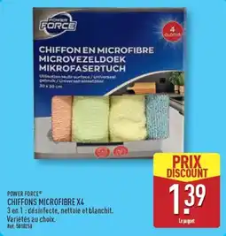 ALDI POWER FORCE CHIFFONS MICROFIBRE offre