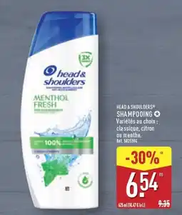 ALDI head&shoulders SHAMPOOING offre