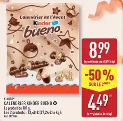 ALDI Kinder Calendrier Kinder Bueno offre