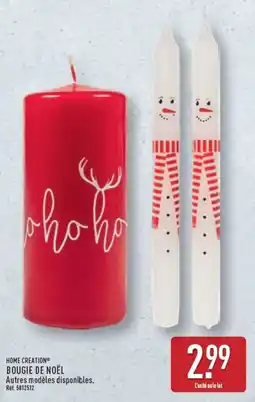 ALDI HOME CREATION BOUGIE DE NOËL offre