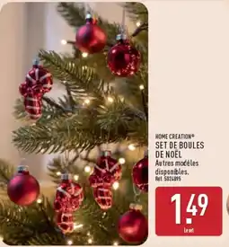ALDI HOME CREATION SET DE BOULES DE NOËL offre