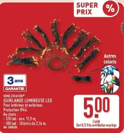 ALDI HOME CREATION® GUIRLANDE LUMINEUSE LED offre