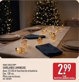 ALDI HOME CREATION® GUIRLANDE LUMINEUSE offre
