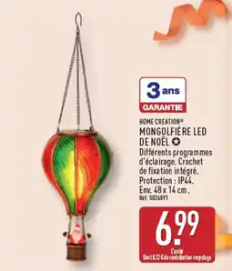 ALDI HOME CREATION® MONGOLFIÈRE LED DE NOËL offre