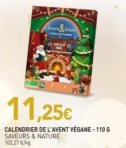 naturéO Saveurs & Nature Calendrier de l'Avent Végane offre