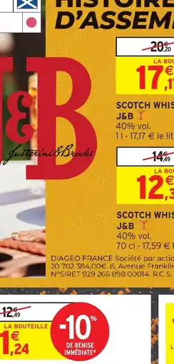 Intermarché Hyper JOHNNIE WALKER RED LABEL offre