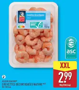 ALDI GOLDEN SEAFOOD CREVETTES DÉCORTIQUÉES NATURE offre