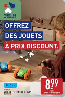 ALDI TOYLINO VOITURE TÉLÉCOMMANDEE 360° offre