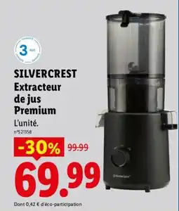 Lidl SILVERCREST Extracteur de jus Premium offre