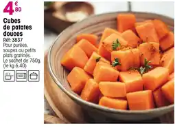 Croque Gel Cubes de patates douces offre
