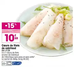 Croque Gel Cœurs de filets de cabillaud offre