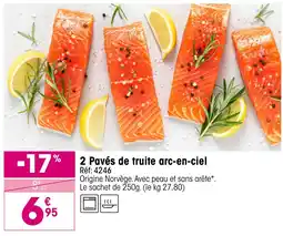 Croque Gel Pavés de truite arc-en-ciel offre