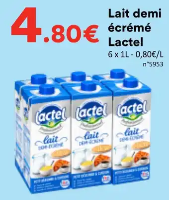 Lactel Lait demi-écrémé