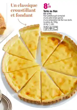 Croque Gel Tarte au flan offre