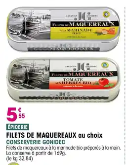 Croque Gel GONIDEC Filets de maquereaux offre