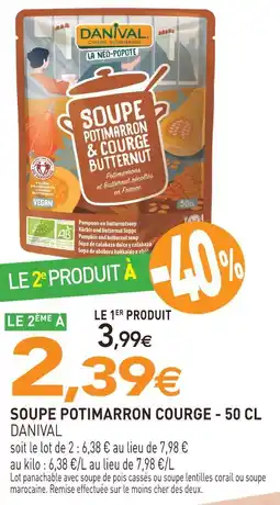 naturéO Danival soupe potimarron courge offre