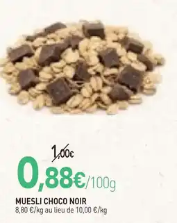 naturéO Muesli choco noir offre