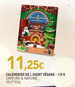 naturéO Saveurs & nature calendrier de l'avent végane offre