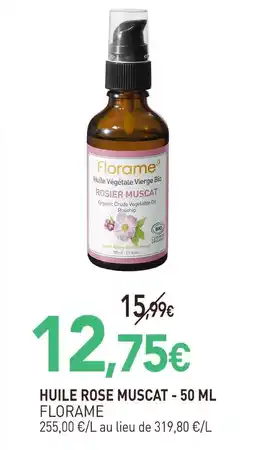 naturéO Florame huile rose muscat offre