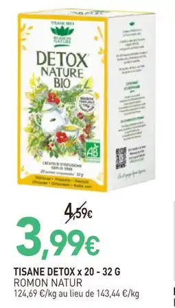 naturéO Romon natur tisane detox x 20 offre
