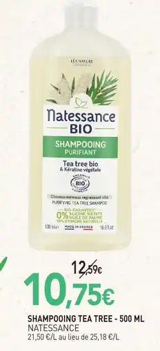 naturéO Natessance shampooing tea tree offre