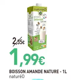 naturéO Natureo boisson amande nature offre