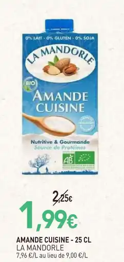 naturéO La mandorle amande cuisine offre