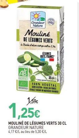 naturéO Grandeur nature mouliné de légumes verts offre