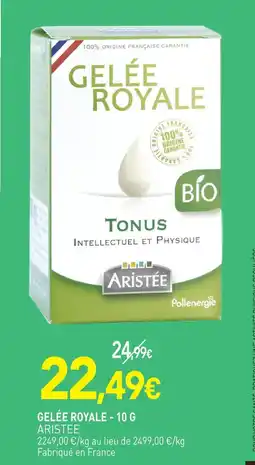 naturéO Aristée gelée royale offre