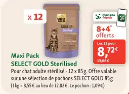 Maxi Zoo Select gold maxi pack sterilised offre