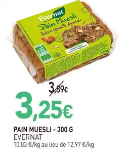 naturéO Evernat pain muesli offre