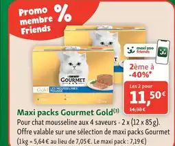 Maxi Zoo Gourmet gold maxi packs offre