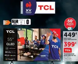Hyper U Tcl - téléviseur 55 qled uhd 4k offre