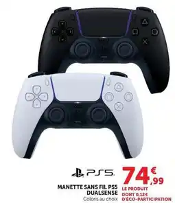 Hyper U Sony - manette sans fil ps5 dualsense offre