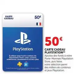Hyper U Bien - carte cadeau playstation offre