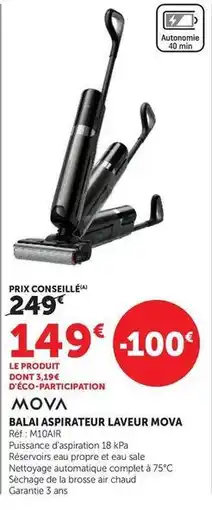 Hyper U Complet - balai aspirateur laveur offre